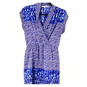 Collective Concepts blue & white dress, lined - S